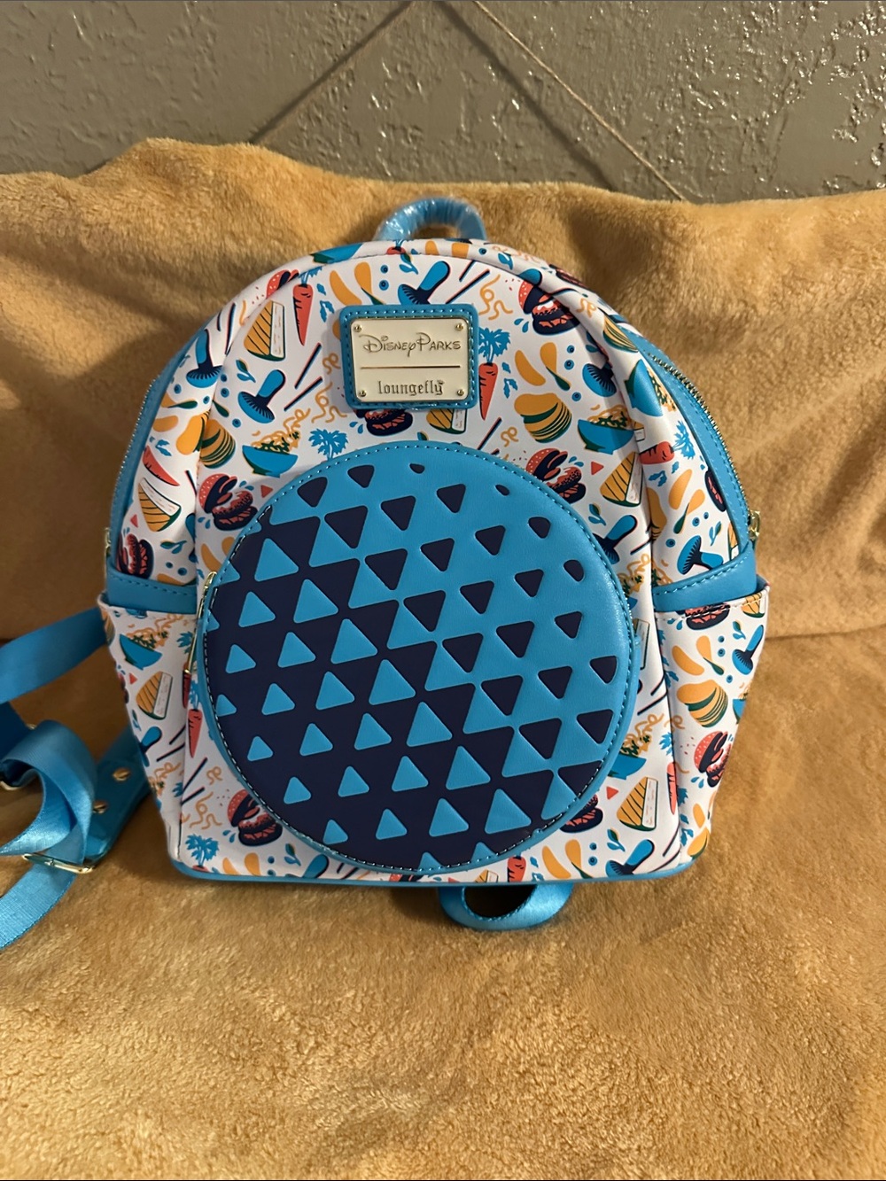 Loungefly Blue & White Patterned Kids Mini Backpack
